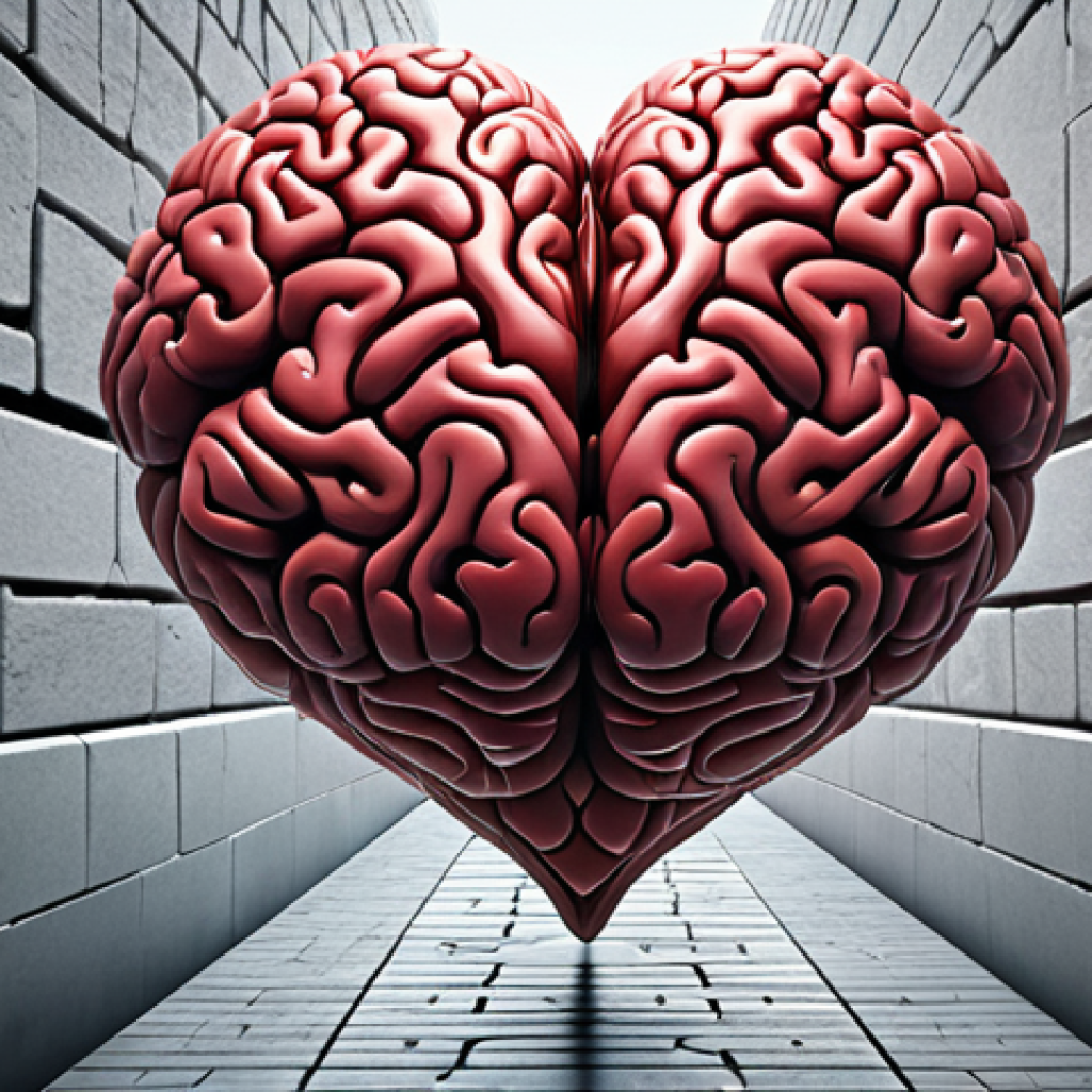 **Heart and Mind Connection:** A visual representation of a heart and brain connected by a flowing, open pathway. The heart symbolizes empathy and the brain symbolizes understanding. Background should include diverse people connecting in a peaceful manner.