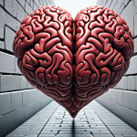**Heart and Mind Connection:** A visual representation of a heart and brain connected by a flowing, open pathway. The heart symbolizes empathy and the brain symbolizes understanding. Background should include diverse people connecting in a peaceful manner.