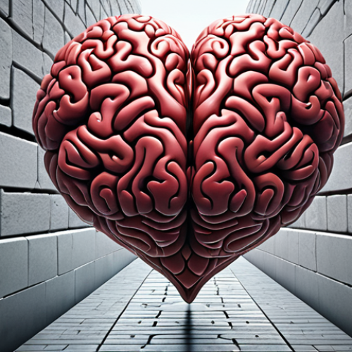 **Heart and Mind Connection:** A visual representation of a heart and brain connected by a flowing, open pathway. The heart symbolizes empathy and the brain symbolizes understanding. Background should include diverse people connecting in a peaceful manner.